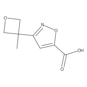 3-(3-Methyloxetan-3-yl)-1,2-oxazole-5-carboxylic acid Structure
