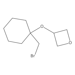 3-{[1-(Bromomethyl)cyclohexyl]oxy}oxetane结构式