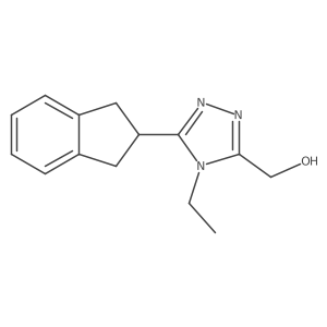 5-(2,3-Dihydro-1h-inden-2-yl)-4-ethyl-4h-1,2,4-triazole-3-methanol结构式