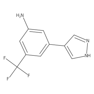 3-(1H-pyrazol-4-yl)-5-(trifluoromethyl)aniline Structure
