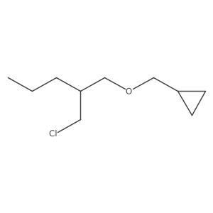 ({[2-(Chloromethyl)pentyl]oxy}methyl)cyclopropane结构式