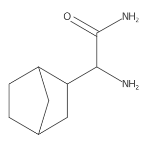 2-Amino-2-{bicyclo[2.2.1]heptan-2-yl}acetamide结构式