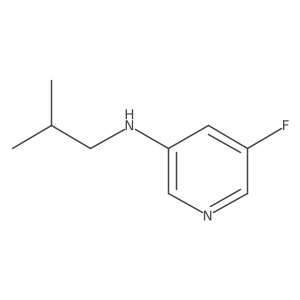 5-Fluoro-N-(2-methylpropyl)pyridin-3-amine结构式