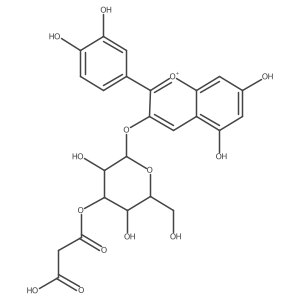 Cyanidin 3-(3a(2)a(2)-malonylglucoside)结构式