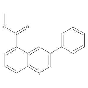 Methyl 3-phenyl-5-quinolinecarboxylate结构式