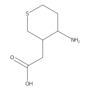 2-(4-Aminothian-3-yl)acetic acid Structure