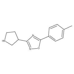 3-(Pyrrolidin-3-yl)-5-(p-tolyl)-1,2,4-oxadiazole结构式