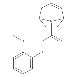 1-((1R,5S)-8-azabicyclo[3.2.1]oct-2-en-8-yl)-2-(2-methoxyphenoxy)ethanone结构式