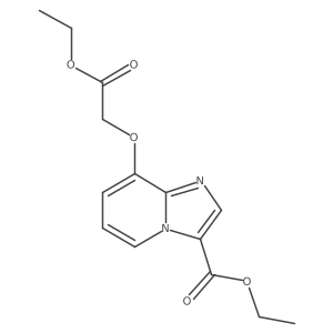 Ethyl 8-(2-ethoxy-2-oxoethoxy)imidazo[1,2-a]pyridine-3-carboxylate结构式