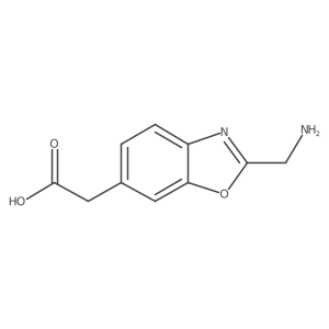 2-(Aminomethyl)benzo[d]oxazole-6-acetic acid Structure