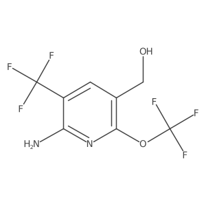 (6-Amino-2-(trifluoromethoxy)-5-(trifluoromethyl)pyridin-3-yl)methanol Structure