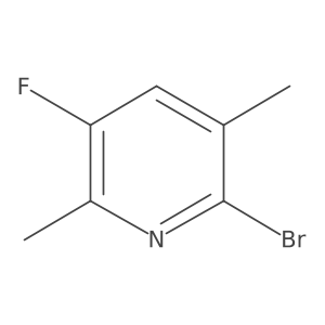 2-Bromo-5-fluoro-3,6-dimethylpyridine结构式