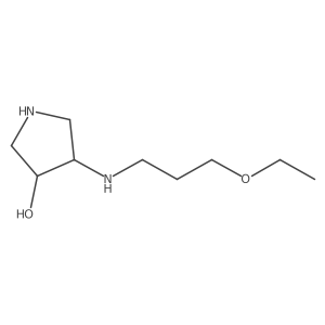 (3R,4R)-4-(3-ethoxypropylamino)pyrrolidin-3-ol Structure