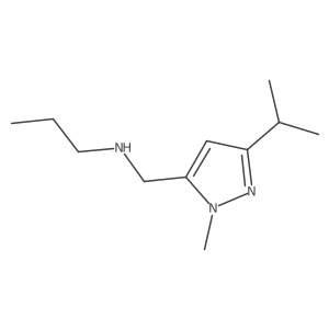 {[1-methyl-3-(propan-2-yl)-1H-pyrazol-5-yl]methyl}(propyl)amine结构式