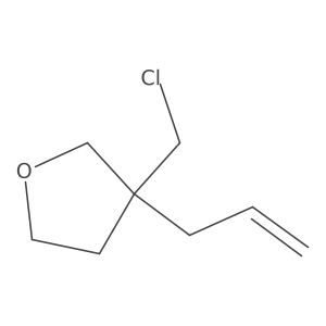 3-(Chloromethyl)-3-(prop-2-en-1-yl)oxolane结构式