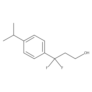 3,3-Difluoro-3-[4-(propan-2-yl)phenyl]propan-1-ol Structure