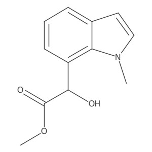 methyl 2-hydroxy-2-(1-methyl-1H-indol-7-yl)acetate结构式