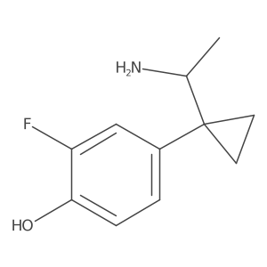 4-[1-(1-Aminoethyl)cyclopropyl]-2-fluorophenol Structure