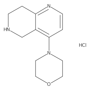 4-(5,6,7,8-Tetrahydro-1,6-naphthyridin-4-yl)morpholine hydrochloride Structure