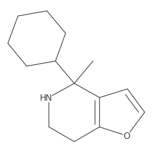 4-cyclohexyl-4-methyl-4H,5H,6H,7H-furo[3,2-c]pyridine结构式