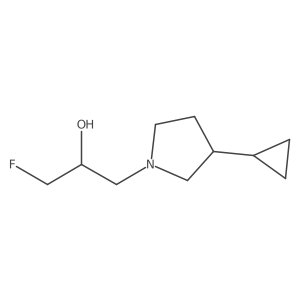 1-(3-Cyclopropylpyrrolidin-1-yl)-3-fluoropropan-2-ol Structure