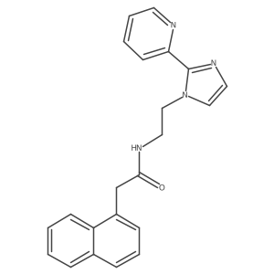 2-(naphthalen-1-yl)-N-(2-(2-(pyridin-2-yl)-1H-imidazol-1-yl)ethyl)acetamide结构式