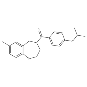 (7-fluoro-2,3-dihydrobenzo[f][1,4]oxazepin-4(5H)-yl)(6-isopropoxypyridin-3-yl)methanone Structure