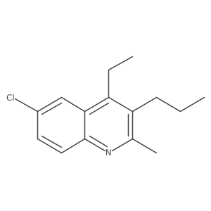 6-Chloro-4-ethyl-2-methyl-3-propylquinoline结构式