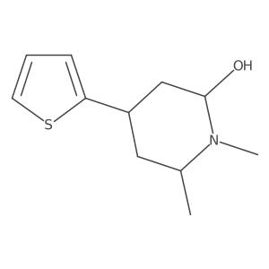 1,6-Dimethyl-4-(thiophen-2-yl)piperidin-2-ol Structure