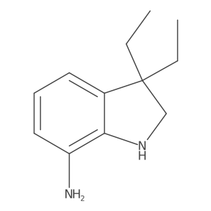 3,3-Diethyl-2,3-dihydro-1H-indol-7-amine结构式