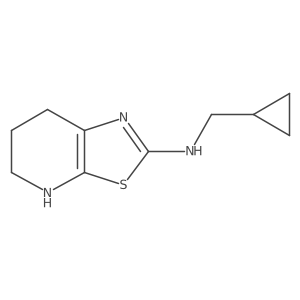 N-(Cyclopropylmethyl)-4H,5H,6H,7H-[1,3]thiazolo[5,4-b]pyridin-2-amine结构式