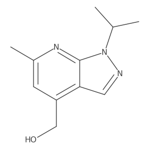 (1-isopropyl-6-methyl-1H-pyrazolo[3,4-b]pyridin-4-yl)methanol Structure