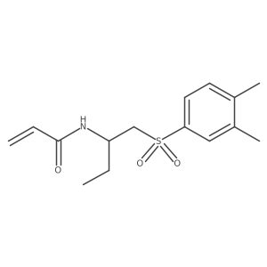 N-[1-(3,4-dimethylbenzenesulfonyl)butan-2-yl]prop-2-enamide Structure