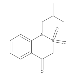 1-isobutyl-1H-benzo[c][1,2]thiazin-4(3H)-one 2,2-dioxide Structure