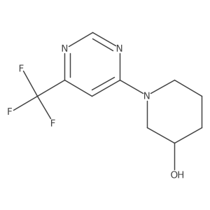 1-[6-(Trifluoromethyl)pyrimidin-4-yl]piperidin-3-ol结构式