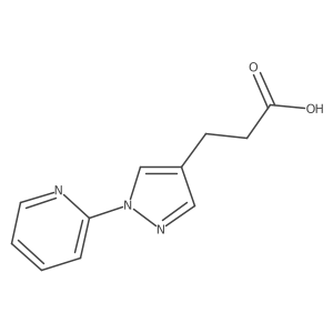3-[1-(pyridin-2-yl)-1H-pyrazol-4-yl]propanoic acid Structure