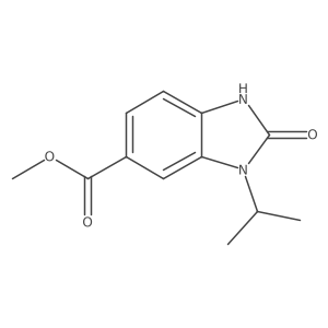 methyl 3-isopropyl-2-oxo-2,3-dihydro-1H-benzo[d]imidazole-5-carboxylate结构式