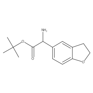Tert-butyl 2-amino-2-(2,3-dihydro-1-benzofuran-5-yl)acetate Structure