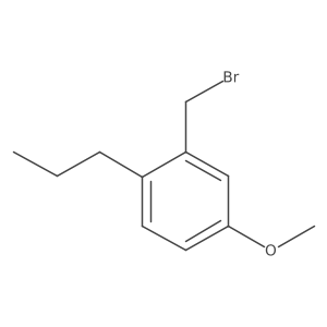 2-(Bromomethyl)-4-methoxy-1-propylbenzene结构式