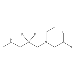 [2,2-Difluoro-3-(methylamino)propyl](2,2-difluoroethyl)ethylamine Structure