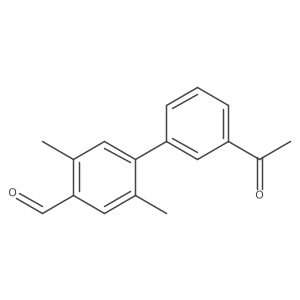 4-(3-Acetylphenyl)-2,5-dimethylbenzaldehyde结构式