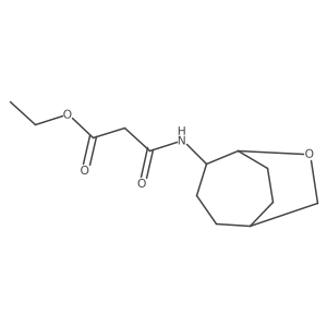 Ethyl 2-({6-oxabicyclo[3.2.2]nonan-4-yl}carbamoyl)acetate Structure
