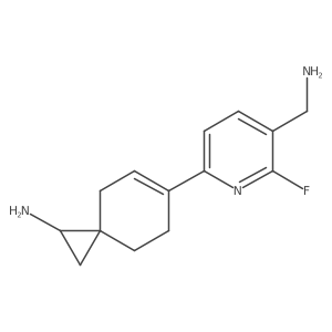 6-[5-(Aminomethyl)-6-fluoropyridin-2-yl]spiro[2.5]oct-5-en-1-amine结构式