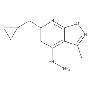 6-(Cyclopropylmethyl)-4-hydrazinyl-3-methyl-[1,2]oxazolo[5,4-b]pyridine Structure
