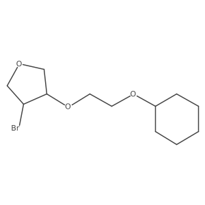 3-Bromo-4-[2-(cyclohexyloxy)ethoxy]oxolane Structure