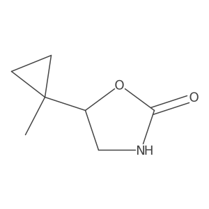 5-(1-Methylcyclopropyl)-1,3-oxazolidin-2-one Structure
