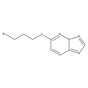 6-[(3-Bromopropyl)thio][1,2,4]triazolo[1,5-b]pyridazine Structure