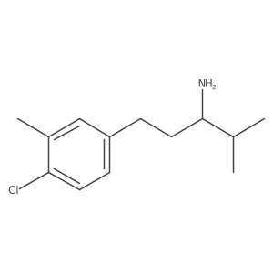 1-(4-Chloro-3-methylphenyl)-4-methylpentan-3-amine结构式