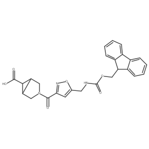 3-{5-[({[(9H-fluoren-9-yl)methoxy]carbonyl}amino)methyl]-1,2-oxazole-3-carbonyl}-3-azabicyclo[3.1.0]hexane-6-carboxylic acid Structure
