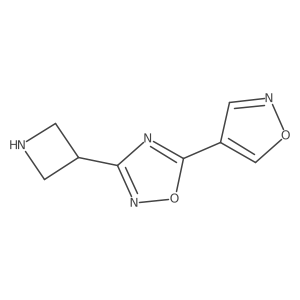 3-(Azetidin-3-yl)-5-(1,2-oxazol-4-yl)-1,2,4-oxadiazole结构式